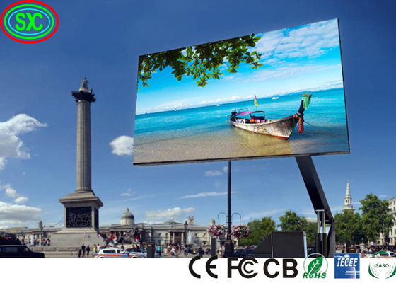 Bom preço O pantalla gigante de anúncio eletrônico exterior feito sob encomenda da visualização ótica do hd de p8 p10 conduziu o quadro de avisos digital do ledwall exterior on-line