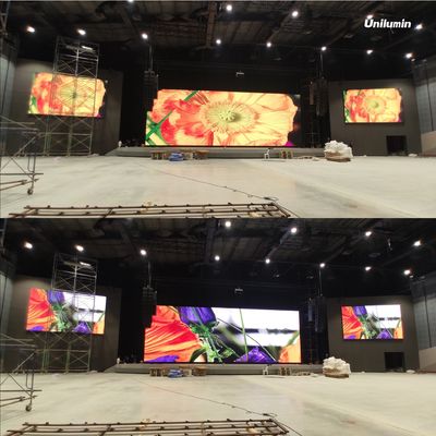 Bom preço Cor completa conduzida interna de alta resolução RGB 3 de placa de exposição P5 1,1500 no brilho, armário de 640x640mm, sistema de Novastar on-line