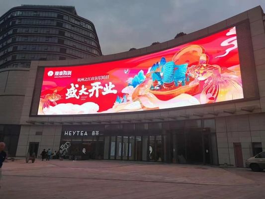 Bom preço Alta taxa de atualização 1920hz 1/8 Exterior Full Color LED Display Mural Montado Exterior Full Color LED Display on-line