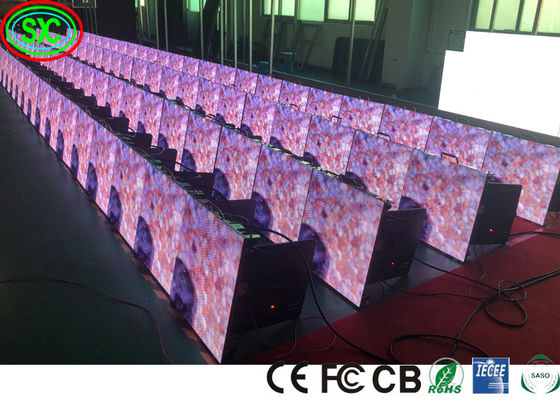Bom preço A propaganda interna de HD conduziu as telas de exposição conduzidas almofada 500*500mm que P3.91 conduziu o módulo conduzido flexível da parede video on-line