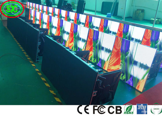 Bom preço Tela de fundo de palco com display LED de aluguel colorido interno P2.5 de alta resolução, display LED interno colorido on-line