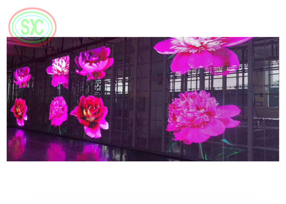Bom preço Exposição transparente completa P3.91 da cortina do diodo emissor de luz da cor SMD para a propaganda de janela on-line