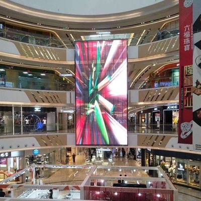 Bom preço Ecrã LED transparente de malha de vidro comercial P3.91-7.82 Full Color interior on-line
