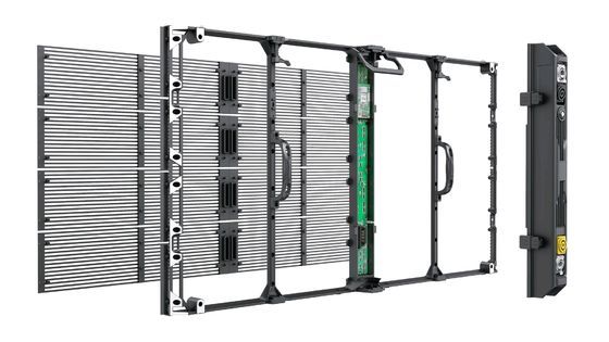 Gabinete de tela LED transparente leve G7.82-7.82 6,2 kg Peso do módulo 0,2 KG/PC Método de condução Método de condução