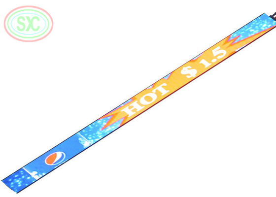 Fine Pitch em cores completas P1.875 LED Shelf Screen 900x60mm 800cd/Sqm Display Interior