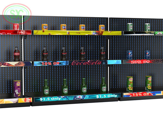 Tela interna do diodo emissor de luz da prateleira XS 600 do produto novo para o shopping ou as lojas