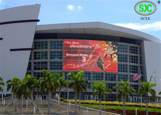Bom preço O smd exterior da transmissão em direto conduziu a parede video da exposição de diodo emissor de luz do estádio da cor P10 do RGB da exposição com varredura estática on-line