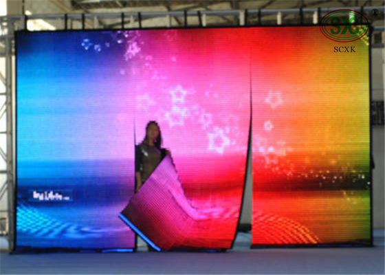 Bom preço Exposição de diodo emissor de luz pública da cortina da mostra IP68 P25 da fase da área com brilho 6500cd/m2 on-line