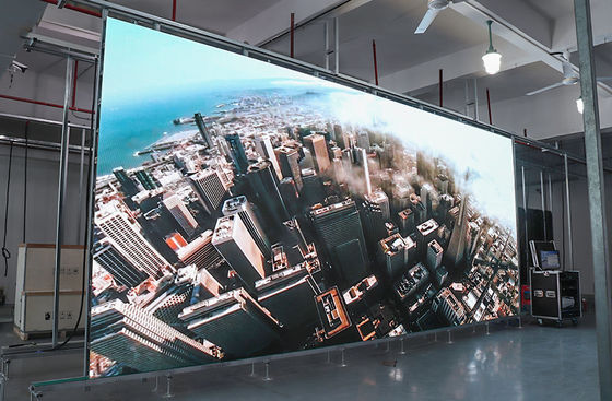 Bom preço a elevação do painel 3840Hz de 640x640mm refresca a visualização ótica conduzido interna do serviço da parte dianteira do preto SMD2022 P2.5 de ICN2153 Kinglight on-line