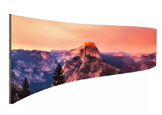 1000*500mm conduziu o fundo de fase interno completo curvado da tela conduzida de cor P3.91 da tela