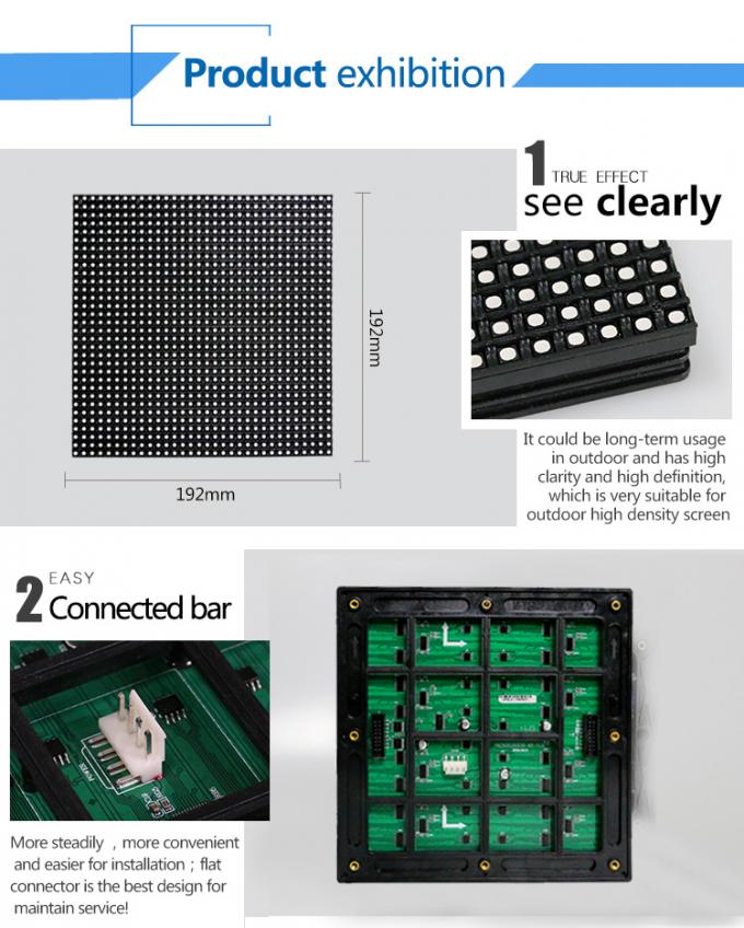 SMD P6 Outdoor Advertising Led Display Board Instala&ccedil;&atilde;o fixa 4