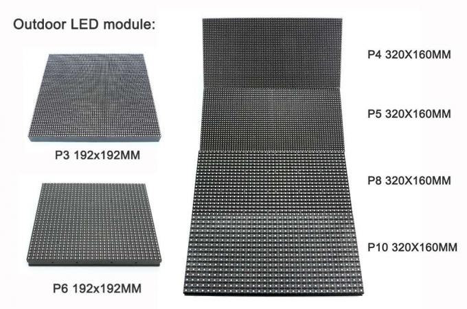 P5 Publicidade fixada LED Outdoor Full Color Big Led Screen 0