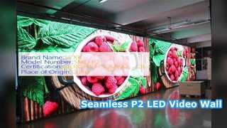 Telão LED P2 Ultra Refresca Parede de Vídeo Sem Costura