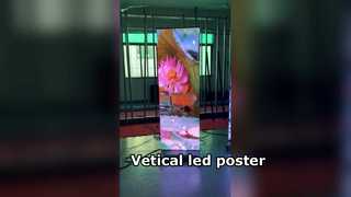 versão vertical do pôster led